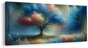 Obraz mystický strom života s kvetmi