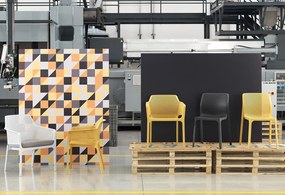 Stima Moderní plastové kreslo NET Vyberte odtieň ->: Salice - modrá