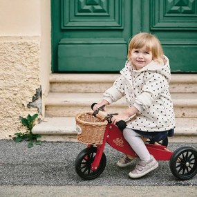 Drevené balančné odrážadlo Tiny Tot 2v1 červená