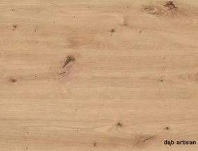 Jedálenský rozkladací stôl Flip 80/120 cm dub Artisan/čierny