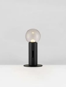 LED stmievateľná čierna stolná lampa Chronos