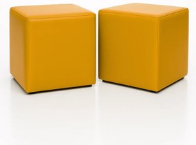 Sedací vak taburetka kocka žltá EMI