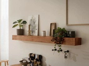 furniture-nabytek.cz - Masívna nástenná polica Amberley z mangového dreva, lakovaná, hnedá – 160 cm