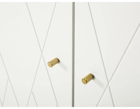 Biela šatníková skriňa Woodman Mia