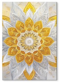 drevko |  Kvetinová mandala Zlatý lúč