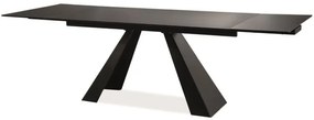 Rozkladací jedálenský stôl 160-240 cm Shelia (čierna + čierna) (pre 8 a viac osôb). Akcia -14%. Vlastná spoľahlivá doprava až k Vám domov. 1050793