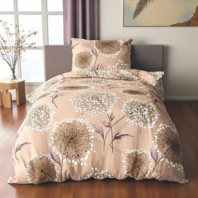 Bavlnené obliečky Homa RENA FLEURS 4-dielna sada 140x200 cm