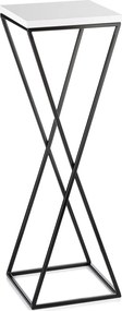 STOJAN NA KVETINÁČ LOFT6 70X24X24 CM ČIERNA/BIELA