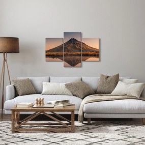 Obraz odrazu hory Taranaki, Nový Zéland (90x60 cm)