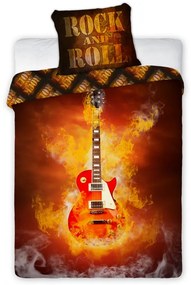 Bavlnená posteľná bielizeň Gitara 160x200 cm