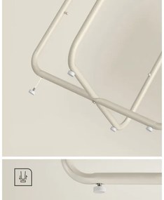 Odkladací stolík NOIRA krémovo-biely