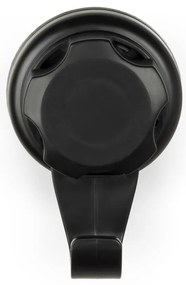 Súprava 2 čiernych samodržiacich nástenných háčikov Compactor Bestlock Black Small Hooks