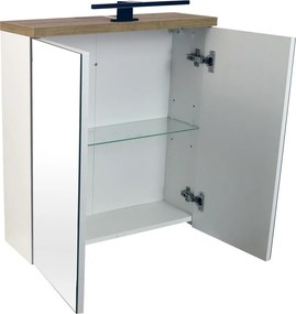 Comodo Zrkadlová skrinka Orion W 60 ZS LED-B s osvetlením Any LED 30 B, čierna