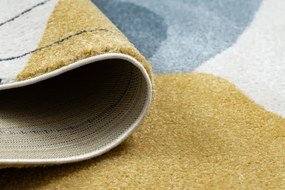 Koberec FUSION 7158 biely / žltý / modrý