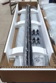Erga Peoria, štvrťkruhový sprchový kút s posuvnými dverami 100(dvere) x 100(stena) x 190 cm, 6mm číre sklo, chrómový profil, ERG-Q02-PEORIA-D100D100-CL-CR