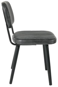 Čierna jedálenská stolička Jake Worn – White Label