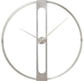 Clip nástenné hodiny strieborné Ø60 cm