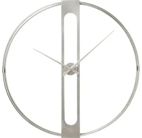 Clip nástenné hodiny strieborné Ø60 cm