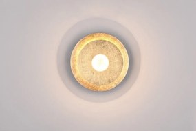 LED nástenné svietidlo v zlatej farbe Leano – Trio