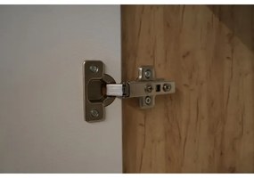 Kuchynská linka MARINA 180 cm, dub craft/lesklá biela