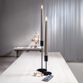 STAR TRADING LED sviečka Flamme Slim Mole 28 cm – sada 2 ks + diaľkový ovládač