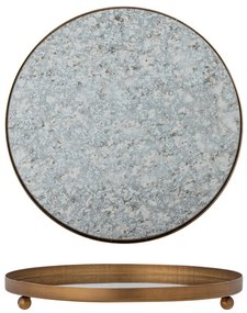 Sklenená dekoratívna tácka ø 35 cm Glacier – Bloomingville