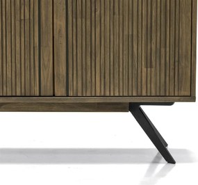 Komoda Massa 160 cm z masívu hnedá/grafit