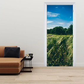 Fototapeta na dvere - Lúka a les (95x205cm)