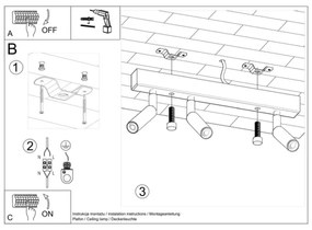 Bodové svietidlo EYETECH 3xG9/12W/230V čierna