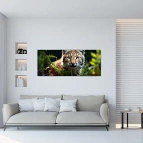 Obraz - Rys (120x50 cm)