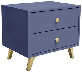 Nočný Stolík Siena tlmená modrá