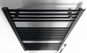 Aqualine Aqualine, DIRECT-E elektrické vykurovacie teleso, rovné, 600x960 mm, 400 W, čierna, ILE96TB