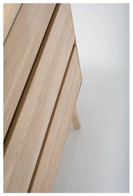 Komoda z masívneho dubového dreva s 3 zásuvkami Gazzda Fawn