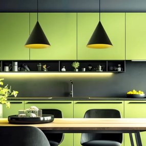 Závesné svietidlo na lanku ETNA II 1xE27/15W/230V pr. 25 cm zelené