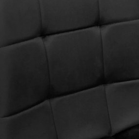 Jedálenská stolička MONTANA zamatová, čierna