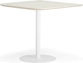 Bartový stôl METRIC, zaoblené rohy, 1000x1000x900 mm, čierna/orech