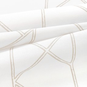 Goldea bavlnený záves - geometrické línie na bielom 220x150 cm