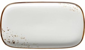 Mäser Obdĺžnikový podnos Pintar Biele hnedé bodky25 x 14 x 2 cm, S