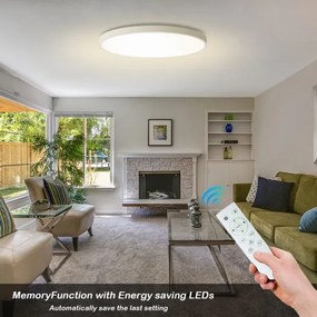 Brilagi - LED stmievateľné svietidlo POOL SMART LED/128W/230V Ø 100 cm Wi‑Fi Tuya biela s diaľkovým ovládaním