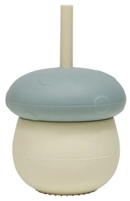 OYOY Detský silikónový hrnček Mushroom Pale Green 220 ml