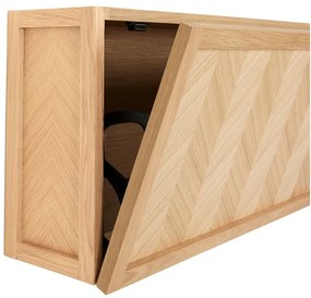 Výklopná závesná skrinka na topánky z dubového dreva Herringbone - Hübsch
