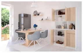 Kuchynský kút Palermo NEW (biela + dub sonoma). Vlastná spoľahlivá doprava až k Vám domov. 1119688