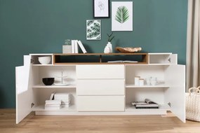 Komoda Empire 180cm biela/ dub