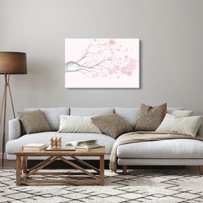 Obraz - Ružové kvety (90x60 cm)