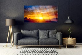 Obraz plexi Slnko nebo krajina 120x60 cm