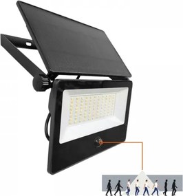 LED solárny reflektor so senzorom NCS G2 LED/30W/3,7V 3000/4000/6500K IP54 5200 mAh