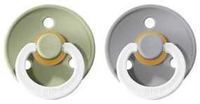 BIBS Okrúhle cumlíky Colour 2ks Sage/Cloud Nočný 1