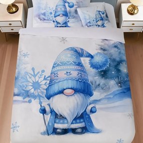 Obliečky DEPPA BLUE GNOM 3-dielna sada 140x200 cm