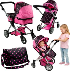 Kočík pre bábiky Alice 2 v 1 Bouncer, kočík 2 v 1