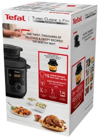 Elektrický tlakový hrniec a teplovzdušná fritéza Tefal Turbo Cuisine & Fry CY778830 7,6 l